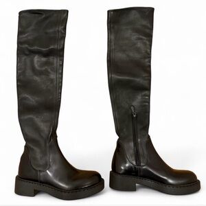 Prada black knee high boots. Women's Black Knee-High Boots. Size EU37